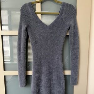 Abercrombie and Fitch V Neck Mini Sweater Dress